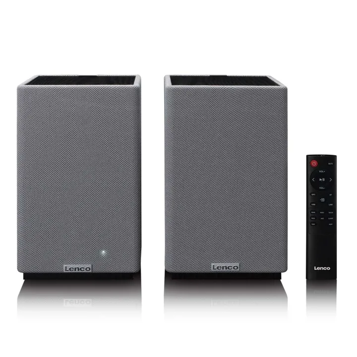 Lenco Stereo Hi-Fi-högtalare i bokhyllan med Bluetooth®