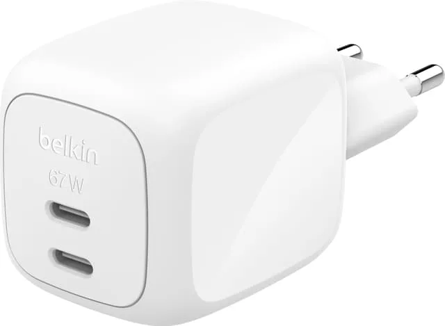 Belkin 67W Dual USB-C PD Gan Wall Charger with PPS