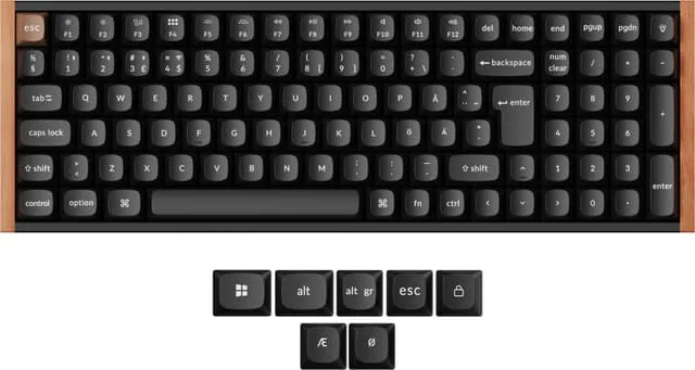 Keychron K4 HE SE Wireless Tri-Mode Hot Swap QMK Gateron 2.0 Purple Magnetic Switch Wood Black