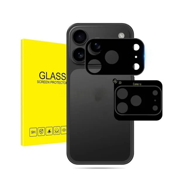 INF IPHONE 17 PRO Svart Kameralinsskydd i Härdat Glas