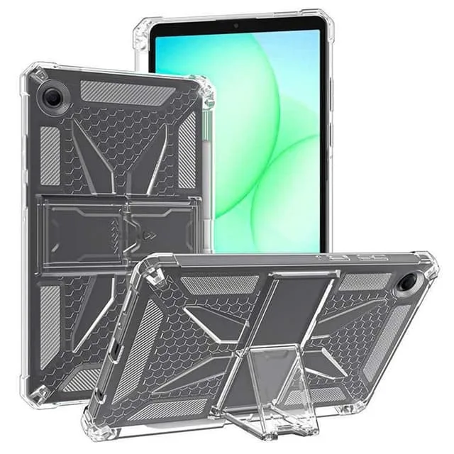 Skalo Samsung Galaxy Tab A11 Crystal Clear Hybrid Kickstand Skal