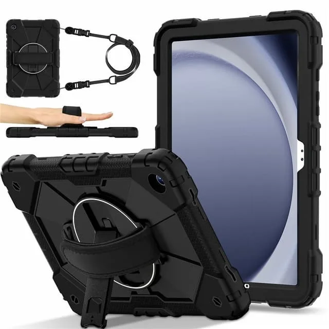 SKALO Samsung Galaxy Tab A11+ Armor 360 Handtag Axelrem Skal
