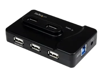 StarTech.com USB 3.0/USB 2.0 Combo Hubb med 6 portar och 2A laddningsport