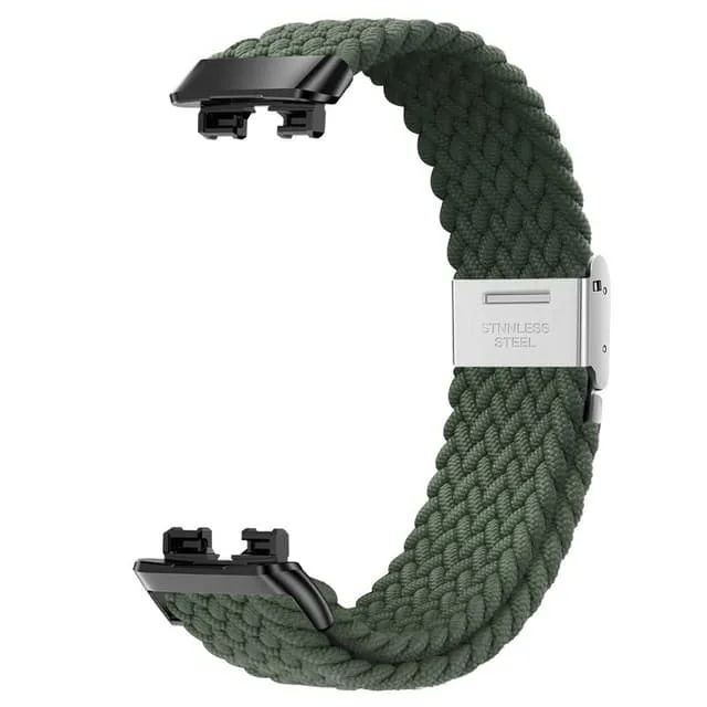 Vävt Klockarmband för Huawei Band 8/9 Grön