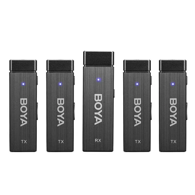 BOYA Trådlös 2,4 GHz Mikrofon x4 BY-W4