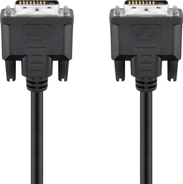 Goobay 93573, 1,8 m, DVI-D, DVI-D, Manlig kontakt, Manlig kontakt, Svart