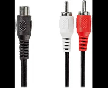 Nedis 2x RCA Hane - RCA Hona - 0,2m