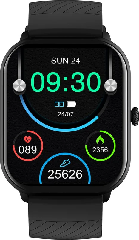 Denver SmartWatch 2,04" AMOLED Hälsokoll SWC-187B Svart