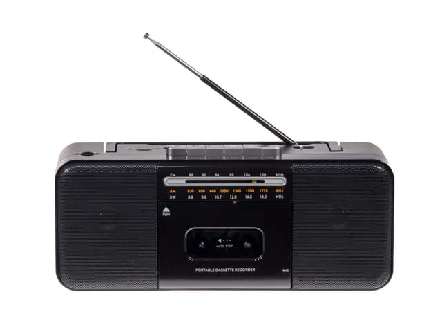 Studio 57 Kassettdäck m. FM & Bluetooth, Svart