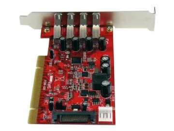 StarTech.com PCI-kortadapter med 4 USB 3.0-portar och SATA/SP4-ström