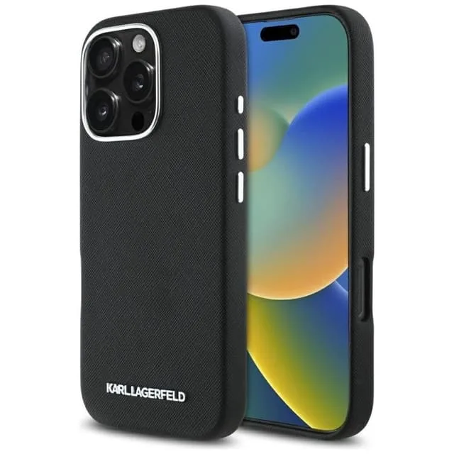Karl Lagerfeld Mobilskal till iPhone 16 Pro Max MagSafe Saffiano Full Wrapped