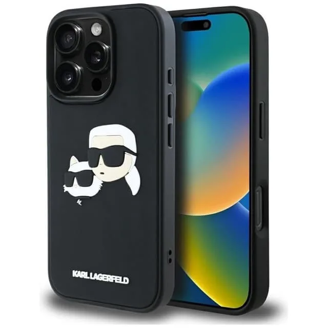 Karl Lagerfeld Mobilskal till iPhone 16 Pro Max 3D Rubber Double Heads