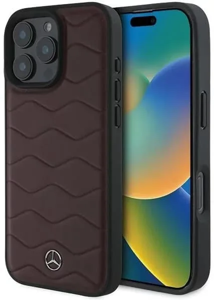 Mercedes Mobilskal till iPhone 16 Pro Max MB Waves Läder