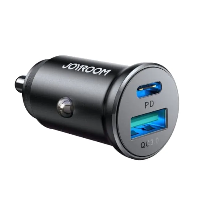 Joyroom Mini Billaddare USB-A/USB-C 30W