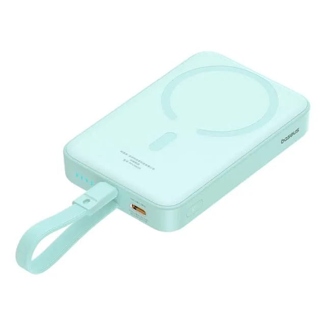 Baseus Magsafe Powerbank 10000mAh 20W Med Built-in Lightning Kabel