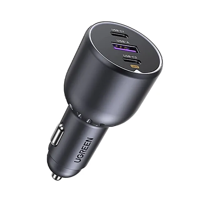 Ugreen 130W 3-Port Fast Car Charger