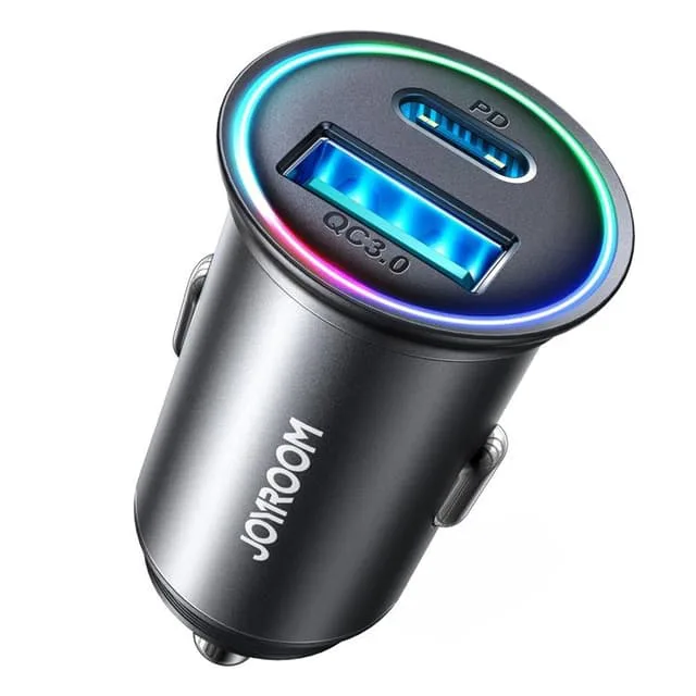 Joyroom Mini Billaddare USB-A/USB-C 60W