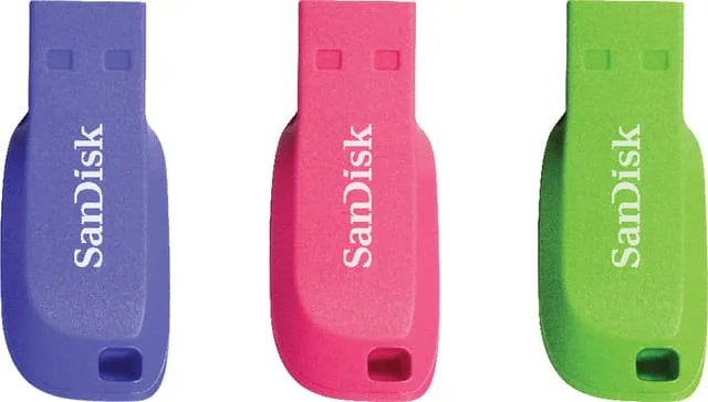 SanDisk Cruzer Blade USB 2.0 16 GB USB minne 3-pack