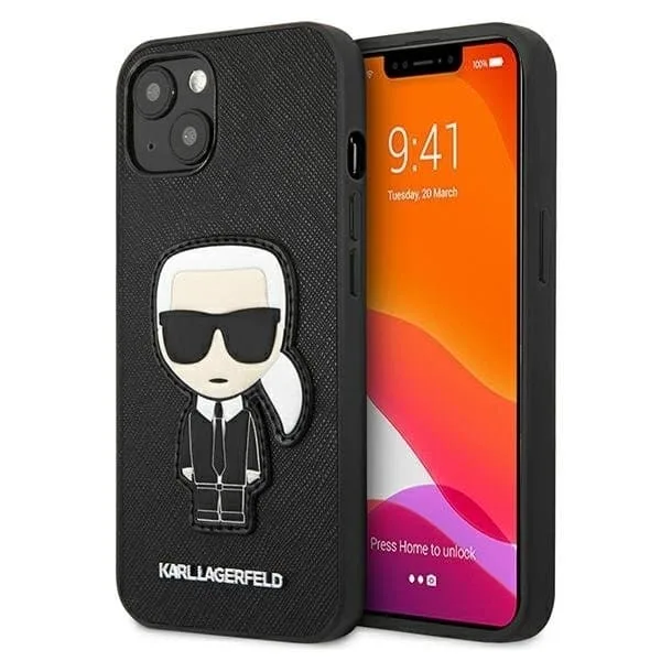 Karl Lagerfeld Saffiano Ikonik Karl`s Patch Skal iPhone 13 mini