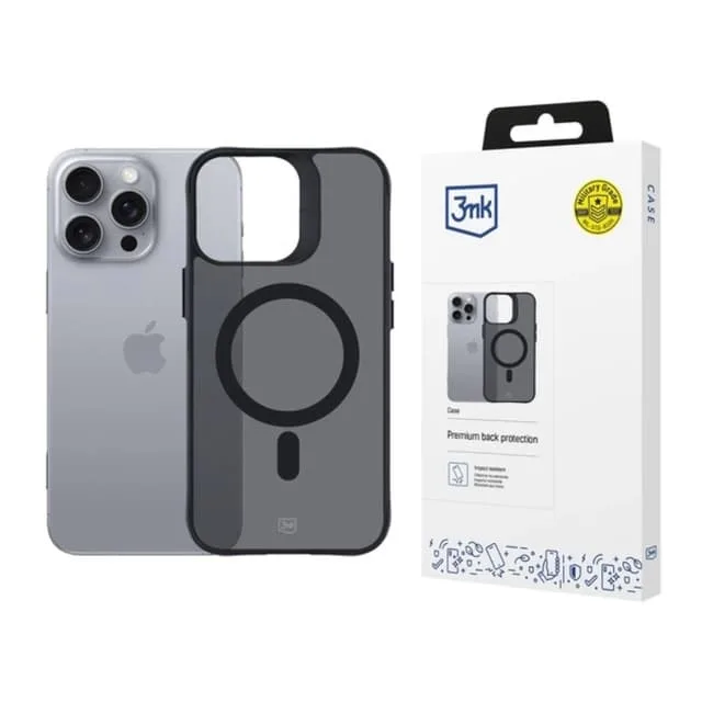 3MK iPhone 16 Pro Max Mobilskal Magsafe Smoke