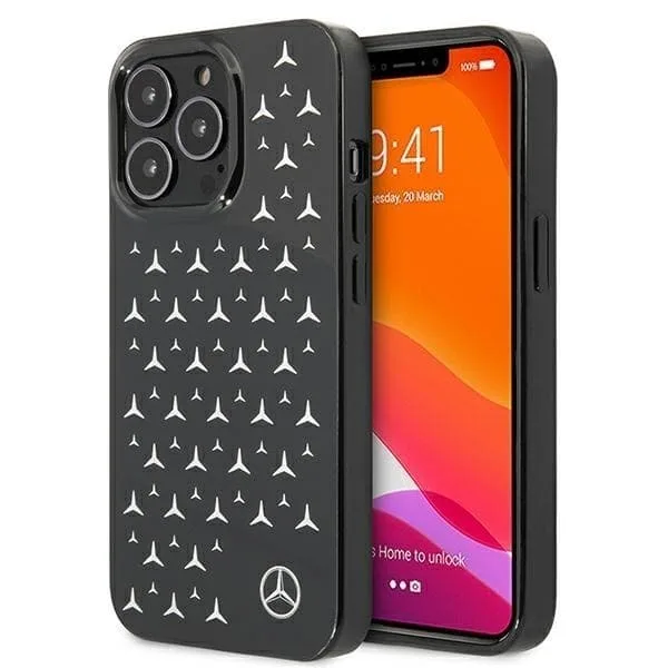 Mercedes Skal iPhone 13 Pro Silver Stars Pattern
