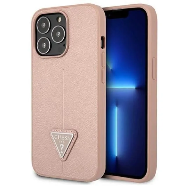 Guess iPhone 13 Pro/13 Skal Saffiano Triangle Logo