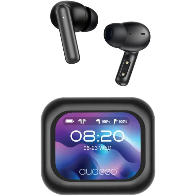 AUDEEO Hörlurar In-Ear TWS ANC ENC Screen