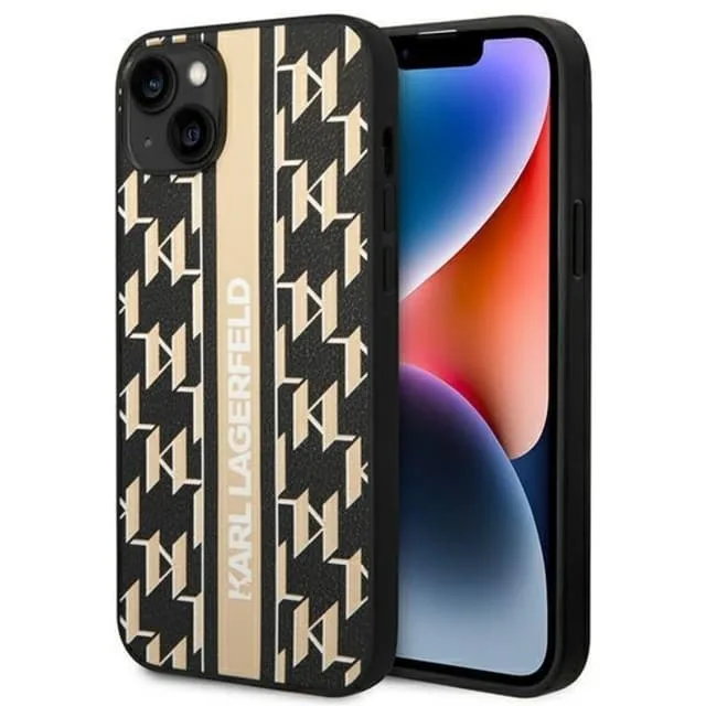 Karl Lagerfeld iPhone 14 Plus Skal Monogram Stripe