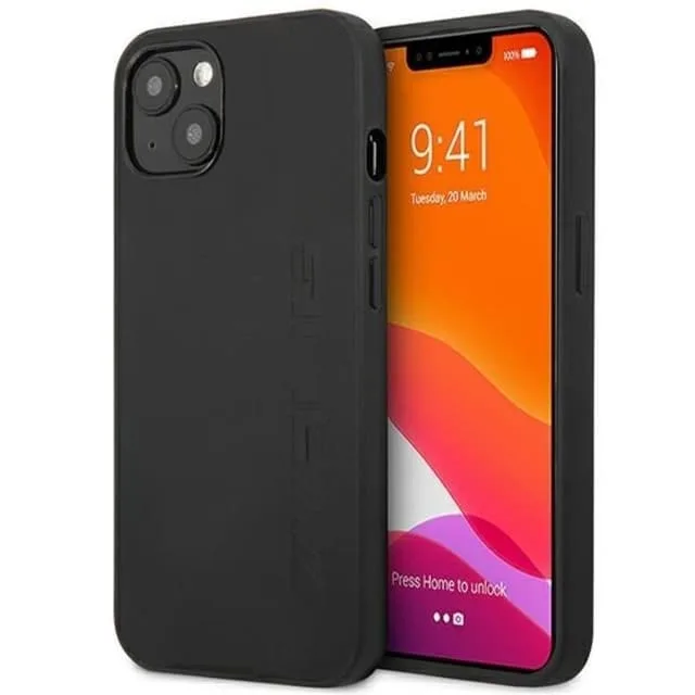 AMG iPhone 14 Plus Skal Läder Hot Stamped