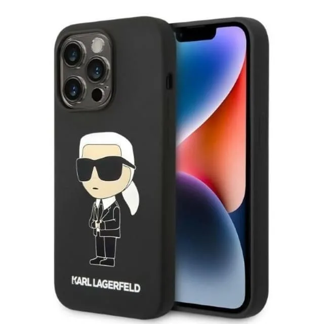Karl Lagerfeld iPhone 14 Pro Skal Magsafe Silicone Ikonik