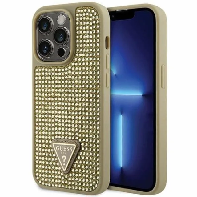 Guess Mobilskal till iPhone 14 Pro Max Rhinestone Triangle