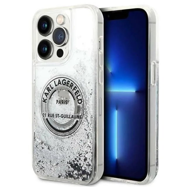 Karl Lagerfeld iPhone 14 Pro Max Skal Liquid Glitter RSG