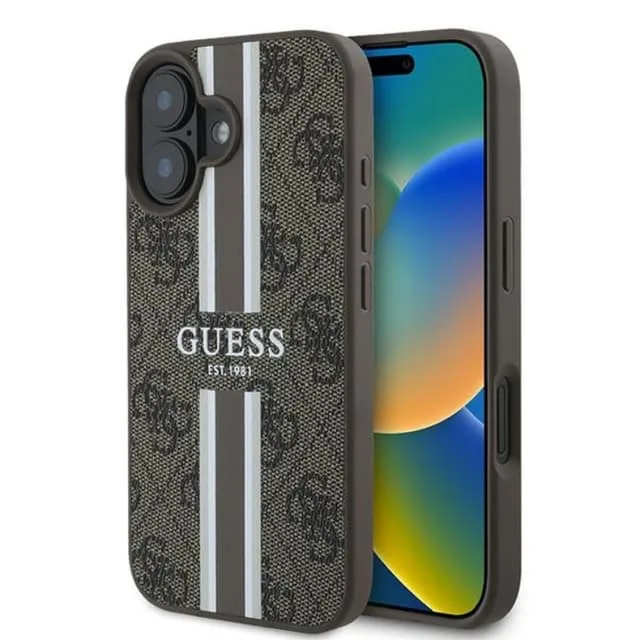 Guess iPhone 16 Plus Mobilskal Magsafe 4G Printed Stripes