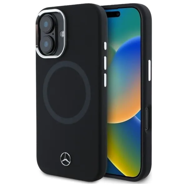 Mercedes Mobilskal till iPhone 16 MagSafe Silikon Tonal Logo