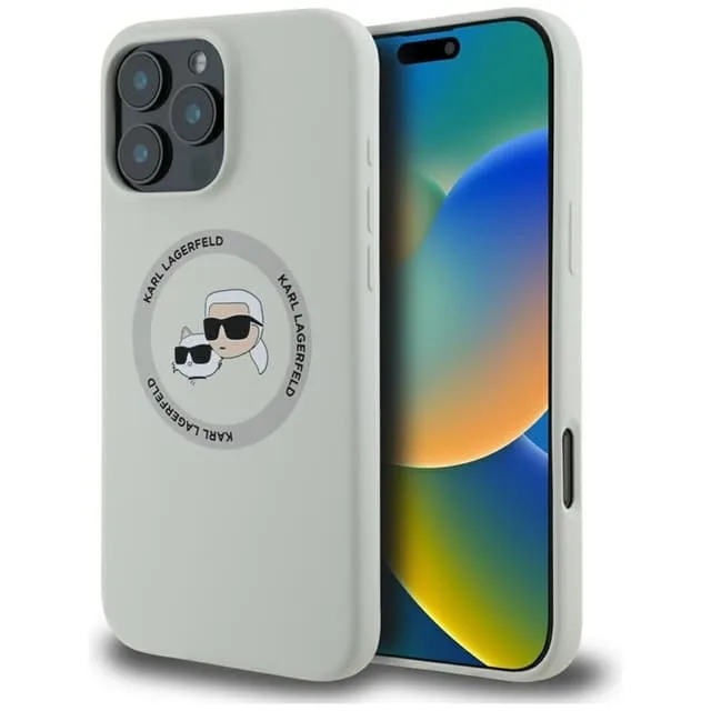 Karl Lagerfeld Mobilskal till iPhone 16 Pro Magsafe Double Heads