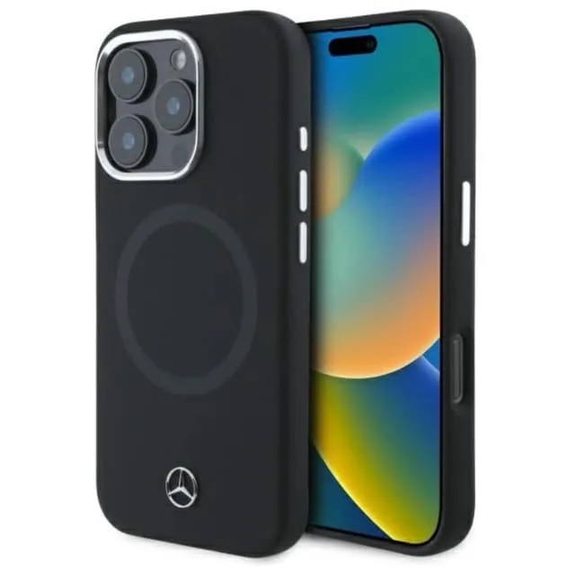 Mercedes Mobilskal till iPhone 16 Pro MagSafe Silikon Tonal Logo