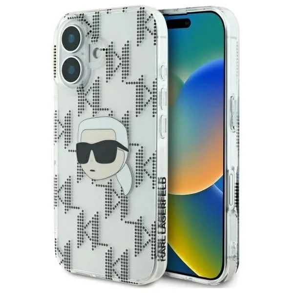 Karl Lagerfeld iPhone 16 Mobilskal IML Karl Head Electroplated