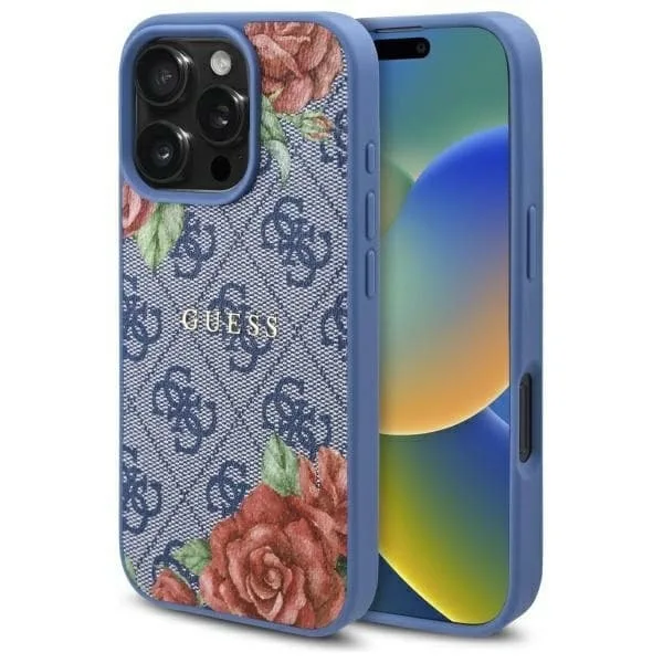 Guess Mobilskal till iPhone 16 Pro MagSafe Flowers Print