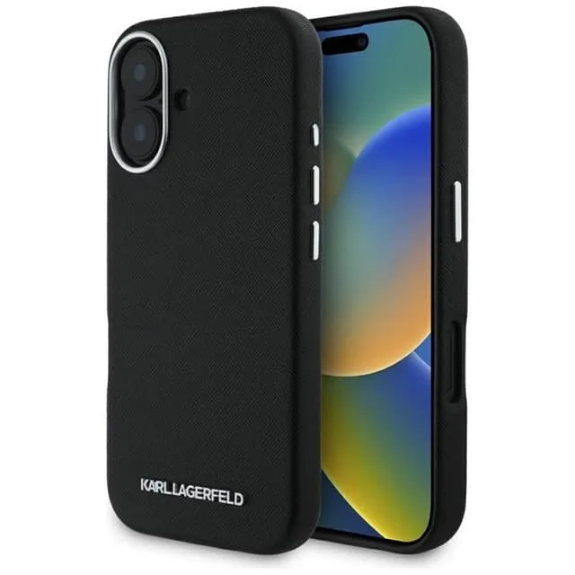 Karl Lagerfeld Mobilskal till iPhone 16 MagSafe Saffiano Full Wrapped