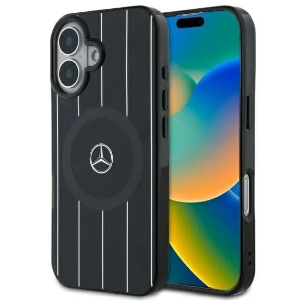 Mercedes Mobilskal till iPhone 16 MagSafe MB Crossed Lines