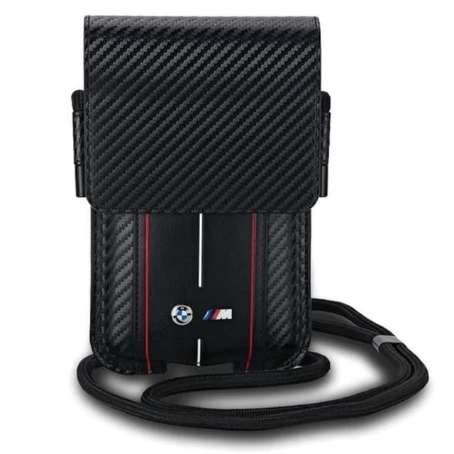 BMW Halsbandsfodral Carbon & Röd Stripe