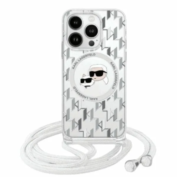 Karl Lagerfeld Mobilskal till iPhone 16 Pro Max MagSafe Crossbody Karl & Choupette