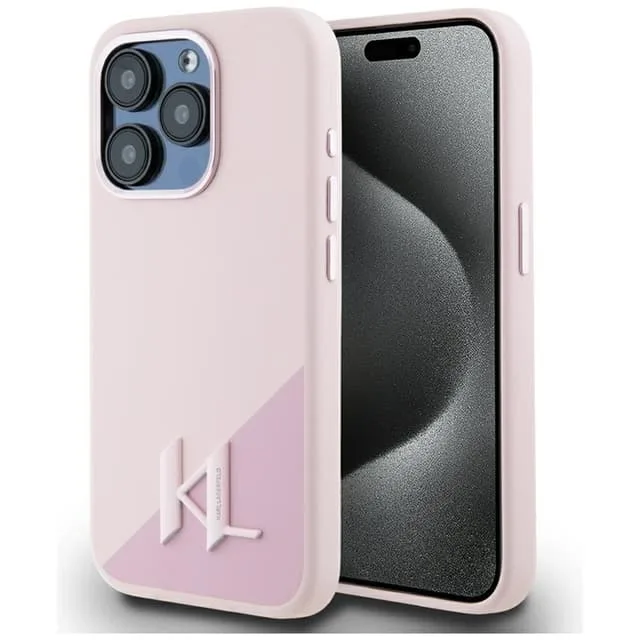 Karl Lagerfeld Mobilskal till iPhone 15 Pro Magsafe Shadow Metal