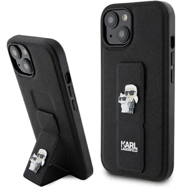 Karl Lagerfeld Mobilskal till iPhone 15/14 Plus Gripstand
