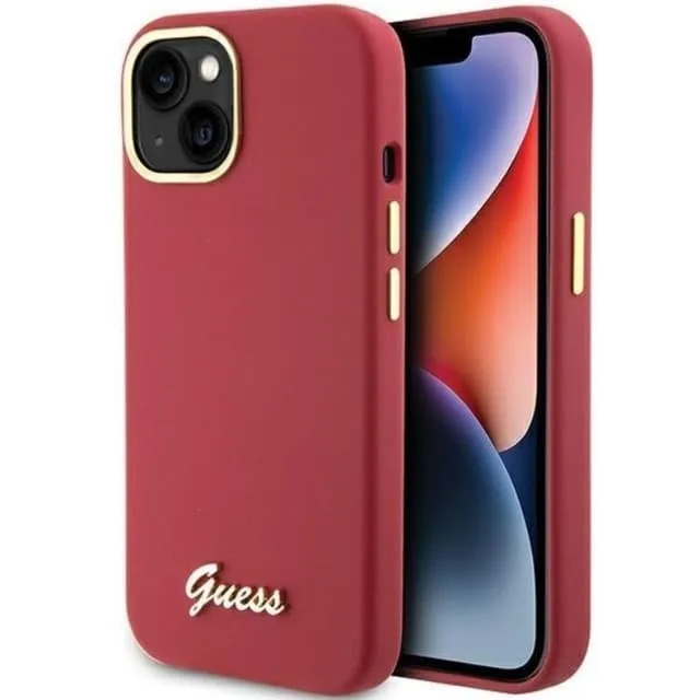 Guess Mobilskal till iPhone 15 Silikon Script