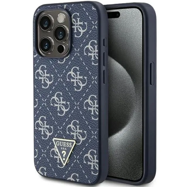 Guess Mobilskal till iPhone 15 Pro Triangle Metall Logo