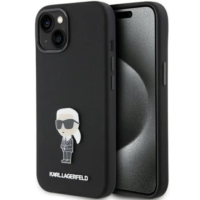 Karl Lagerfeld iPhone 15/14 Plus Mobilskal Ikonik Metal