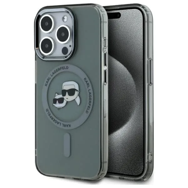 Karl Lagerfeld Mobilskal till iPhone 15 Pro MagSafe IML Karl&Choupette