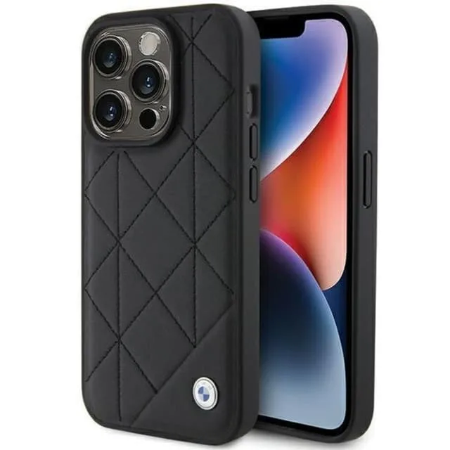 BMW Mobilskal till iPhone 15 Pro Max Läder Quilted