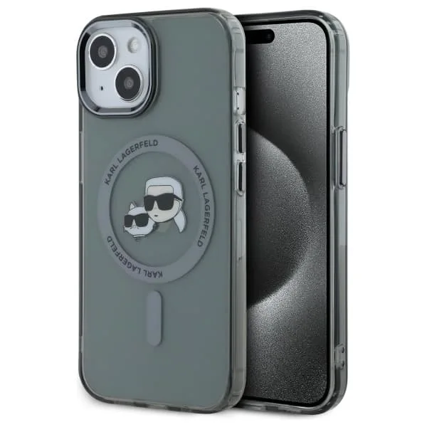Karl Lagerfeld Mobilskal till iPhone 15 MagSafe IML Karl&Choupette